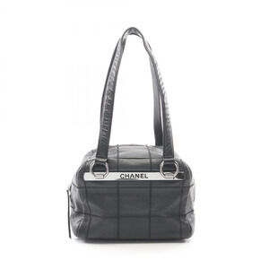 CHANEL Black Caviar Leather Bag